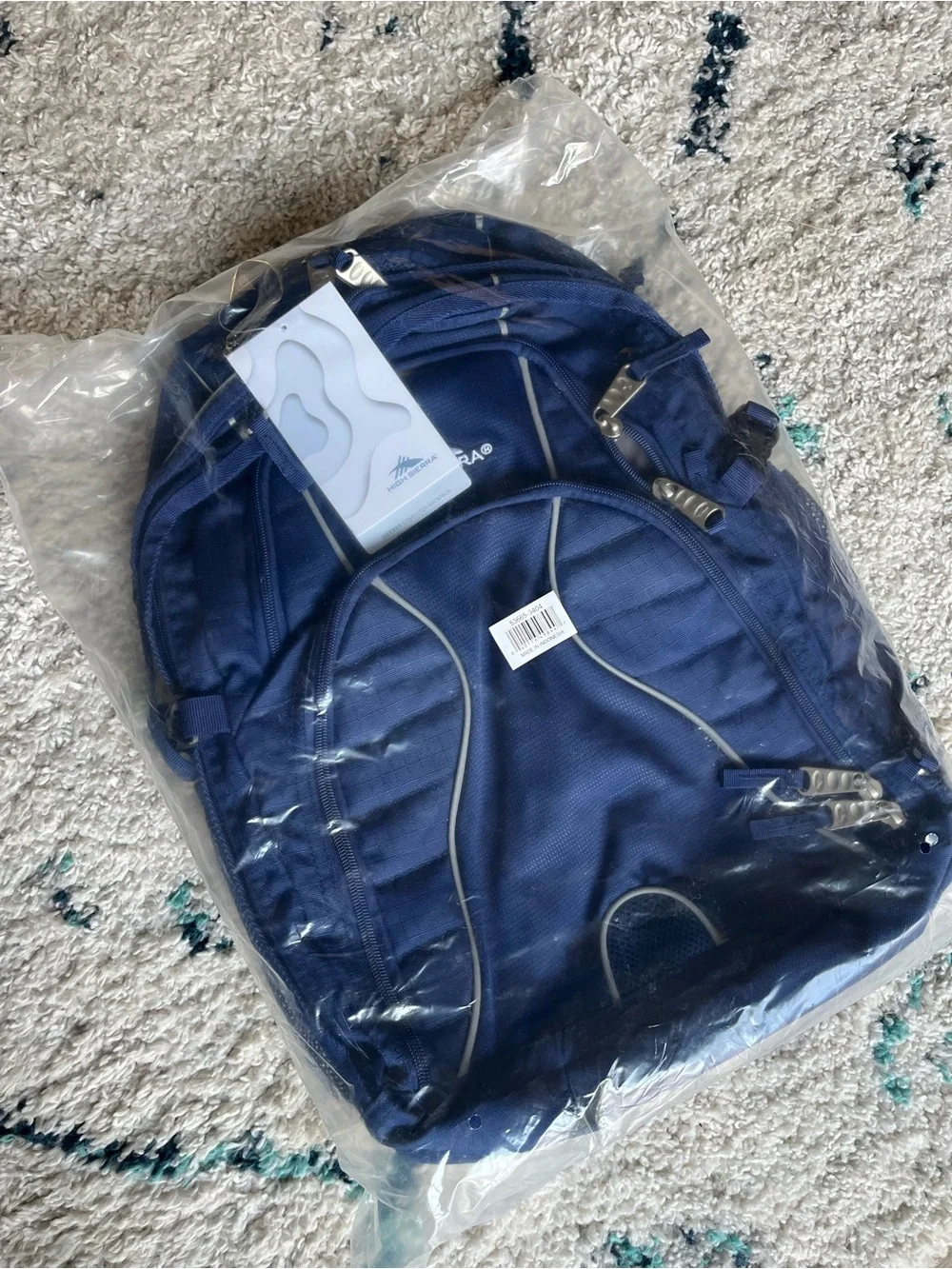 NWT: High Sierra Navy Blue Swerve Computer/Travel Backpack
